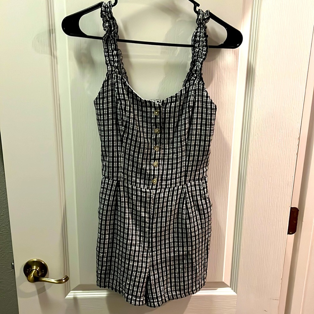 2/$20 Hollister, Black and white romper